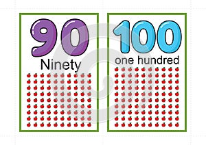 Printable number flashcards for teaching number  flashcards number  flash card for teaching number easy to print on a4 with dotted