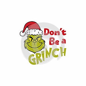 Merry Christmas Grinch T-shirt Clipart photo