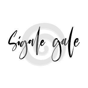 Printable word of Sigale Gale