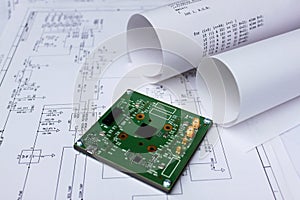 Printed circuit board,circuit diagram,software photo