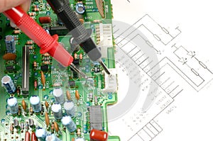 Printed circuit board and electronic scheme