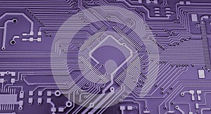 printed circuit board. layout of tracks