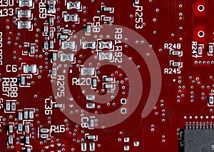 Printed circuit board - red