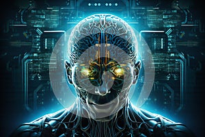 Printed circuit brain emulating cognitive neural functions through an alien android computer processor
