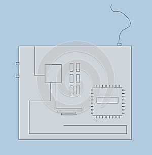 printed circuit illustration