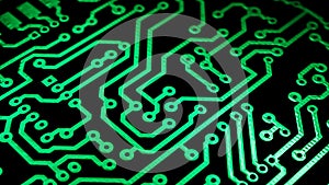 printed circuit. layout of tracks