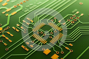 printed circuit. layout of tracks