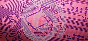 printed circuit. layout of tracks