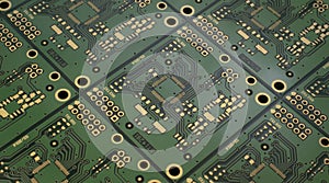 printed circuit. layout of tracks