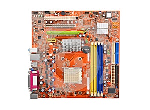 Printed computer motherboard