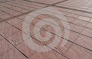 Printed concrete floor outdoor pavement photo