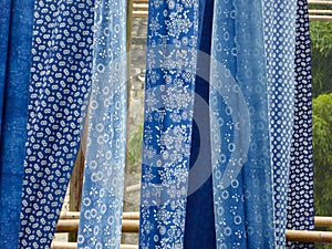 Printed dyeing cloth