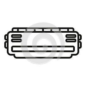 Printer cartridge icon outline vector. Digital print