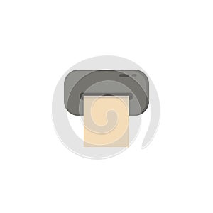 Printer clipart. printer colorful flat icon