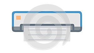 Printer Document Print Output Device Icon Vector, vector design Generative AI