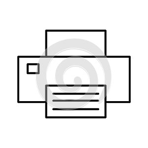 Printer fax icon vector business office automation for your web site design, logo, app, UI. illustration