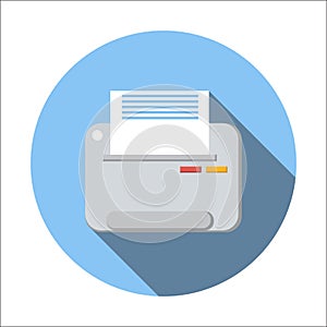 Printer flat icon
