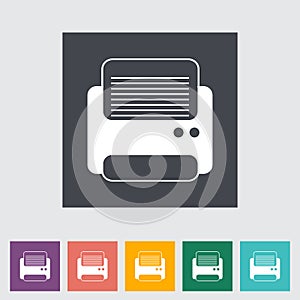 Printer flat icon.