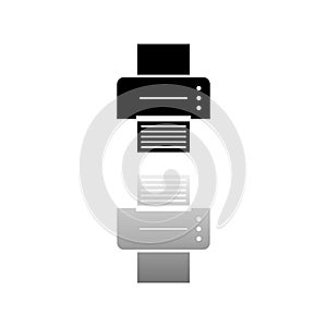 Printer icon flat
