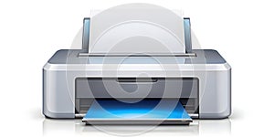 Printer Icon Isolated On White Background