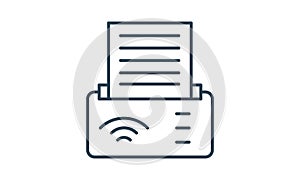 Printer icon simple style vector illustration.