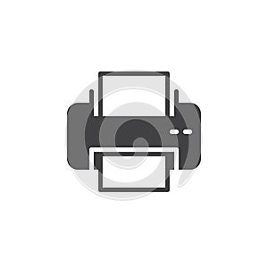 Printer icon vector, filled flat sign