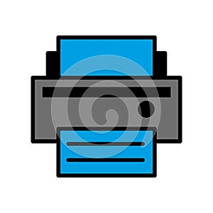 Printer icon vector on trendy design