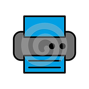 Printer icon vector on trendy design