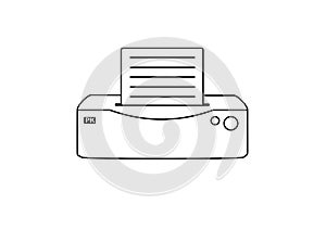 Printer Icon white background