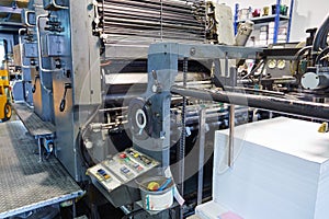 Printer ink machine rotary printing