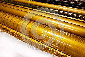 Printer ink machine rotary printing