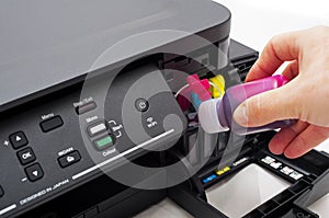 Printer ink tank refill photo