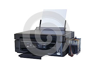 Printer isolated on white background