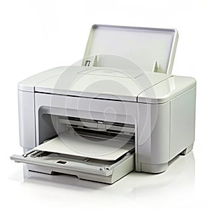 Printer isolated on white background