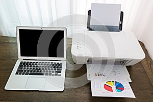 Printer and Laptop