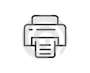 Printer line icon