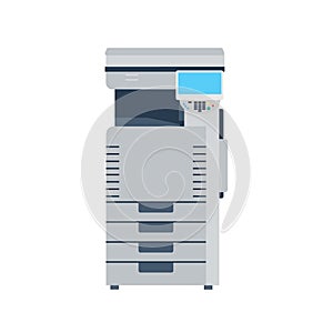 Printer machine photocopier copy office. Photocopy vector copier