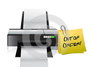 Printer out of order post