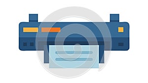 Printer Output Device Flat Design Icon, vector design Generative AI