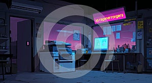 A printer with paper coming out of it.