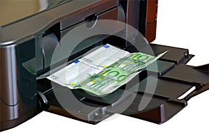 Printer printing money