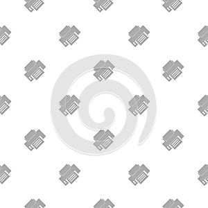 Printer seamless pattern isolated on white background