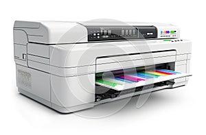 printer on white background