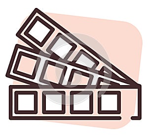 Printing color samples, icon