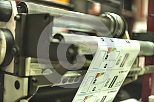 Printing labels on offset machine