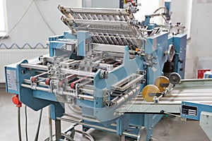 Printing machine closeup