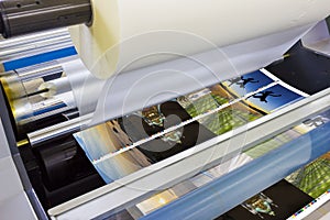 Printing machine detail of laminator photo