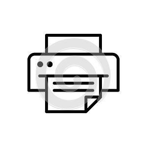 Printing machine icon flat vector template design trendy