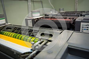 Printing Process Offset Ink. Color Industry Media Concept