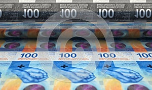 Printing Swiss Franc Notes